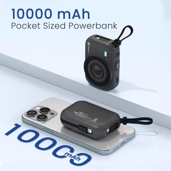 Portronics Power Shutter 10000mAh 15W Magnetic Wireless Fast Charging Powerbank