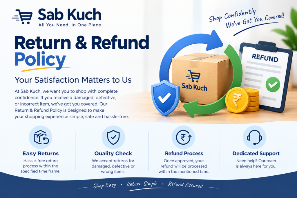 RETURN AND REFUND POLICY PAGE